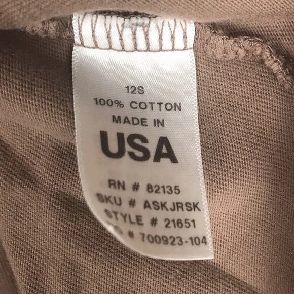 Fresh Produce Mini Skirt Brown Cotton Drawstring Elastic Waist Pockets Medium - Picture 10 of 11